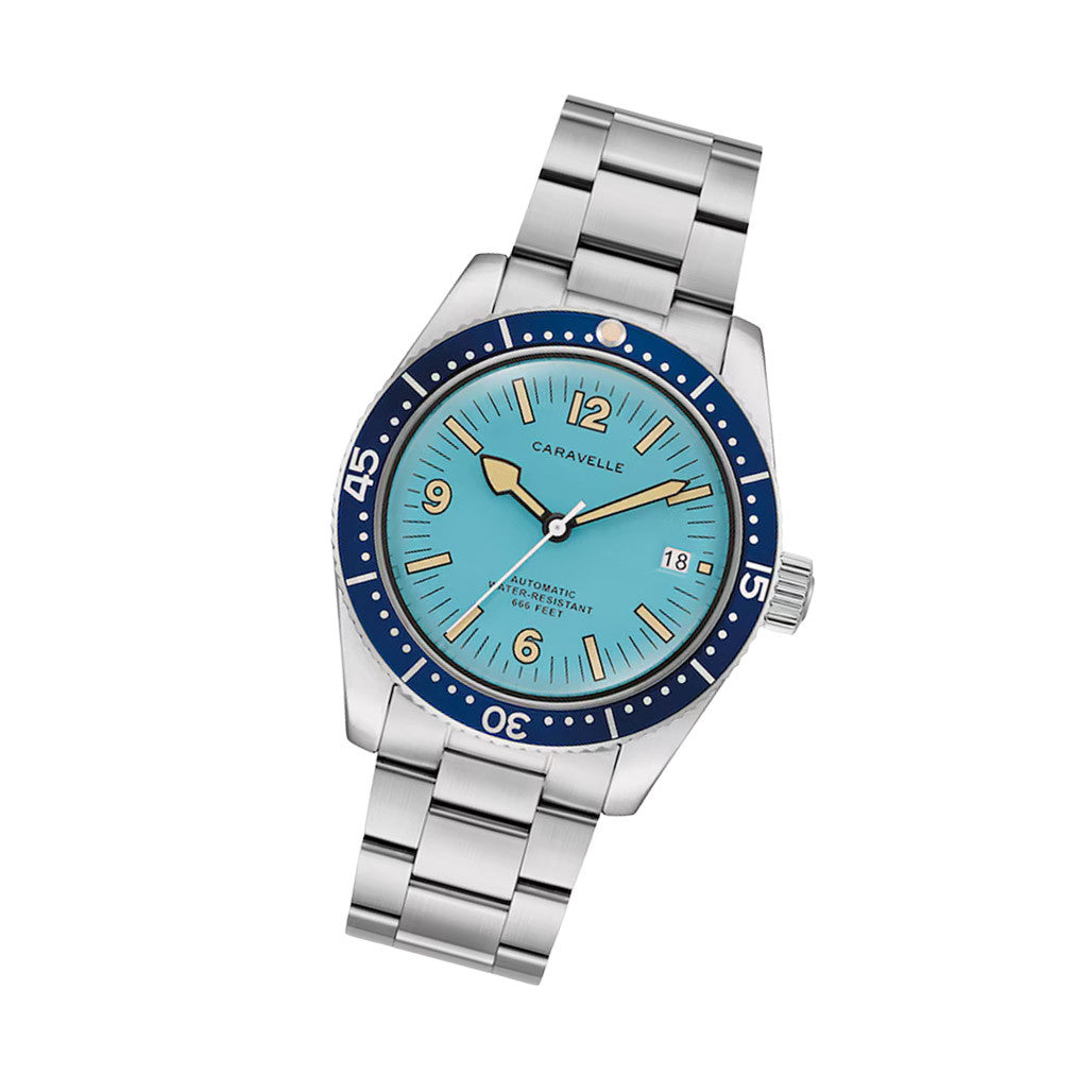 Caravelle Sea Hunter Automatic Watch with Blue Dial #43B178 — Long