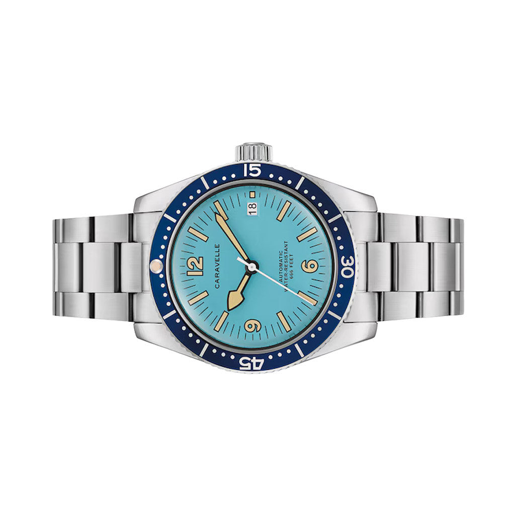 Caravelle Sea Hunter Automatic Watch with Blue Dial #43B178 — Long