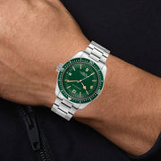 Caravelle Sea Hunter Automatic Watch with Green Dial #43B179