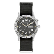 Caravelle "Light Up" Field Watch with Black Dial #43C125