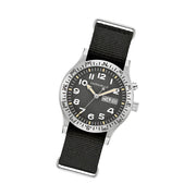 Caravelle "Light Up" Field Watch with Black Dial #43C125