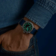 Caravelle "Light Up" Field Watch with Blue Dial #43C126