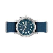 Caravelle "Light Up" Field Watch with Blue Dial #43C126