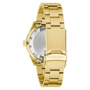 Caravelle Sea Hunter Automatic Goldtone Watch with Green Dial #44B128