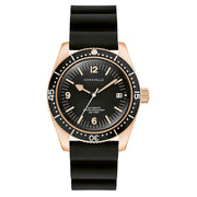 Caravelle Sea Hunter Automatic Goldtone Watch with Black Dial #44B130
