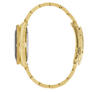 Caravelle Sea Hunter Automatic Goldtone Watch with Beige Dial #44B133