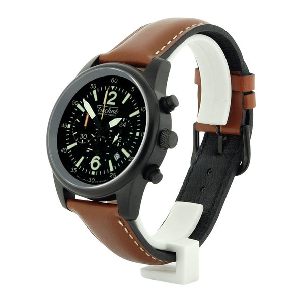 Techne 41.5mm SparrowHawk II Quartz Chronograph with 24-Hour Sub-Dial #477.153