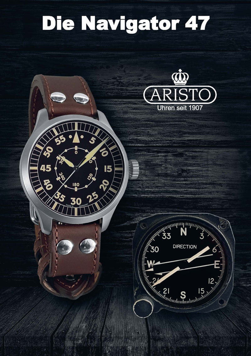 Messerschmitt 47mm Swiss Automatic Navigator Watch #3H240