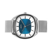 Aristo 41mm Classic Dress Watch with Rectangular Face and Blue Dial #4H231-M side