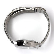 Aristo Blue Dial Flight Watch with Mesh Bracelet and a Sapphire Crystal #4H251-M top