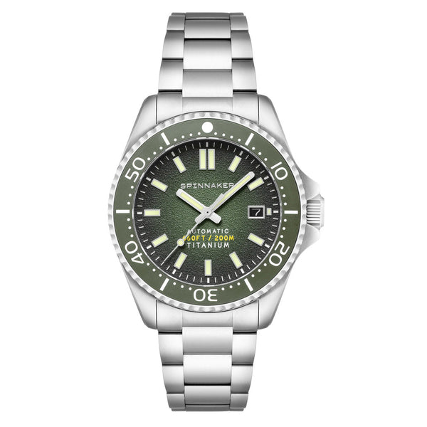 Spinnaker Tesei Titanium Automatic Watch with Militia Green Dial #SP-5084-77