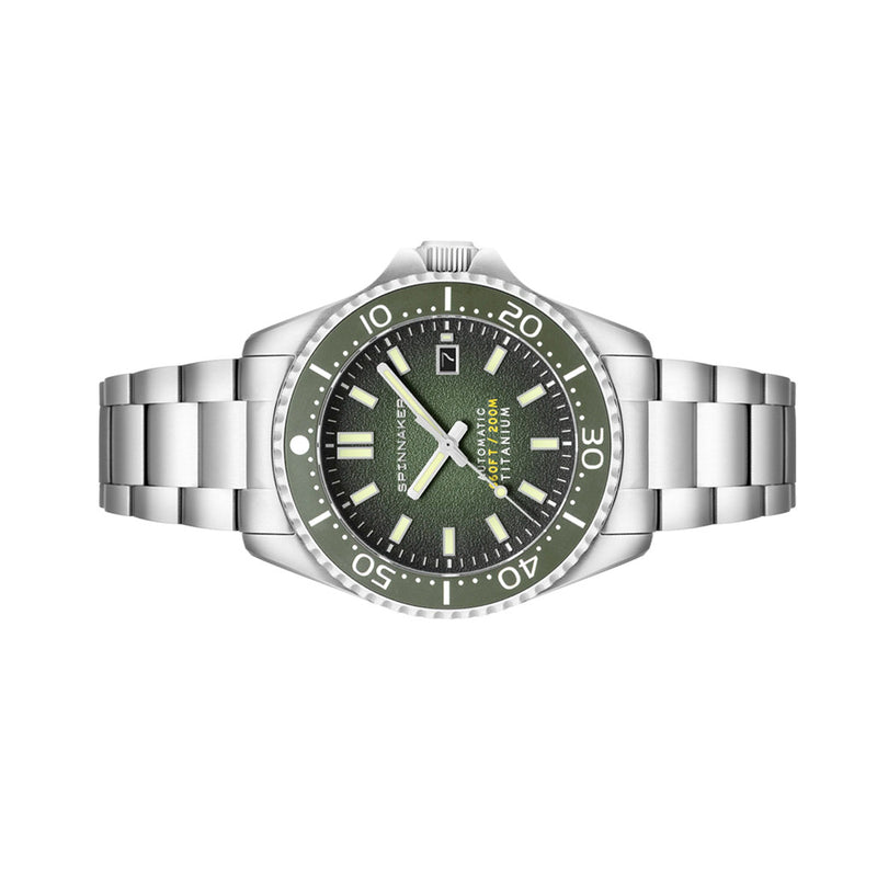 Spinnaker Tesei Titanium Automatic Watch with Militia Green Dial #SP-5084-77
