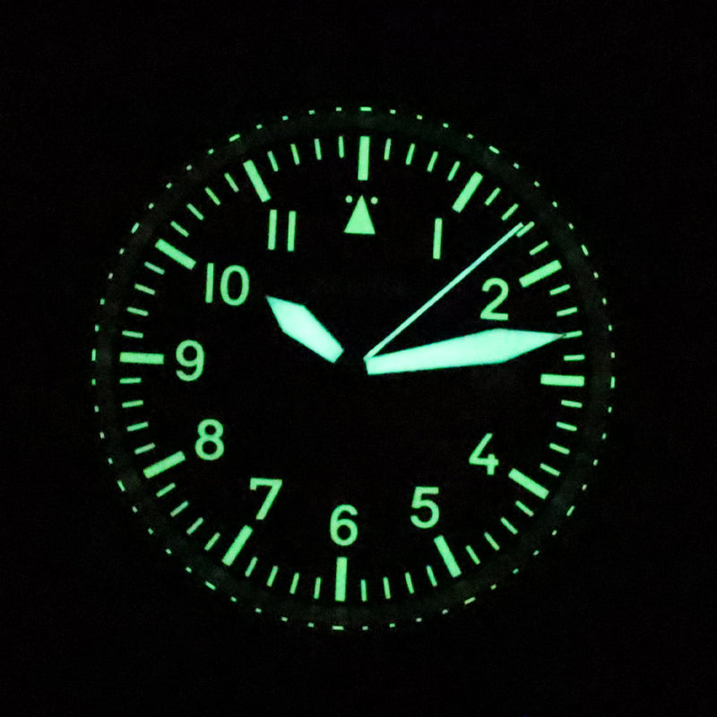 Aristo 40mm Titanium Swiss Automatic Aviator Watch #5H101TIBI