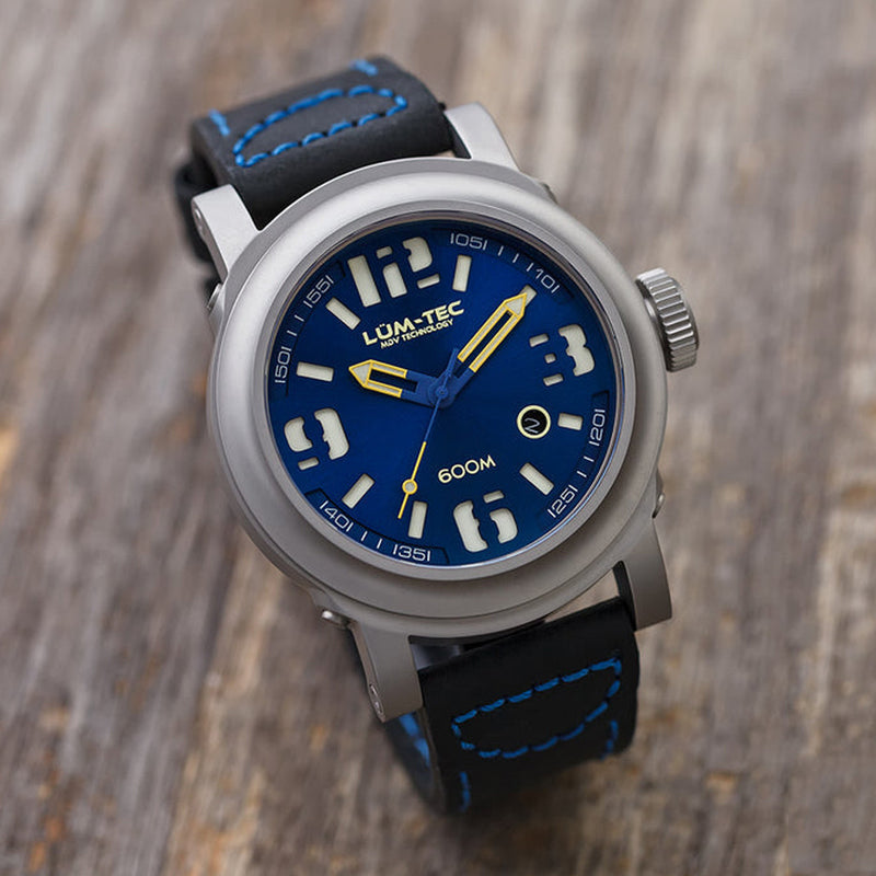 Lum-Tec 48mm High-Beat Automatic Watch with AR Sapphire Crystal #600M-2