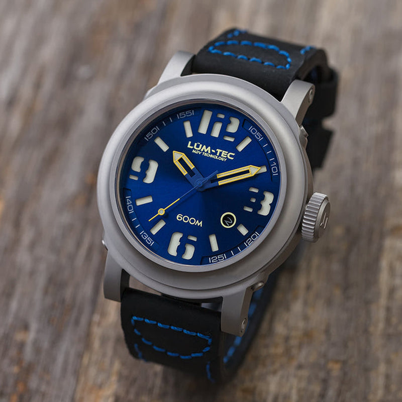 Lum-Tec 48mm High-Beat Automatic Watch with AR Sapphire Crystal #600M-2