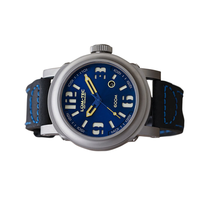 Lum-Tec 48mm High-Beat Automatic Watch with AR Sapphire Crystal #600M-2 side