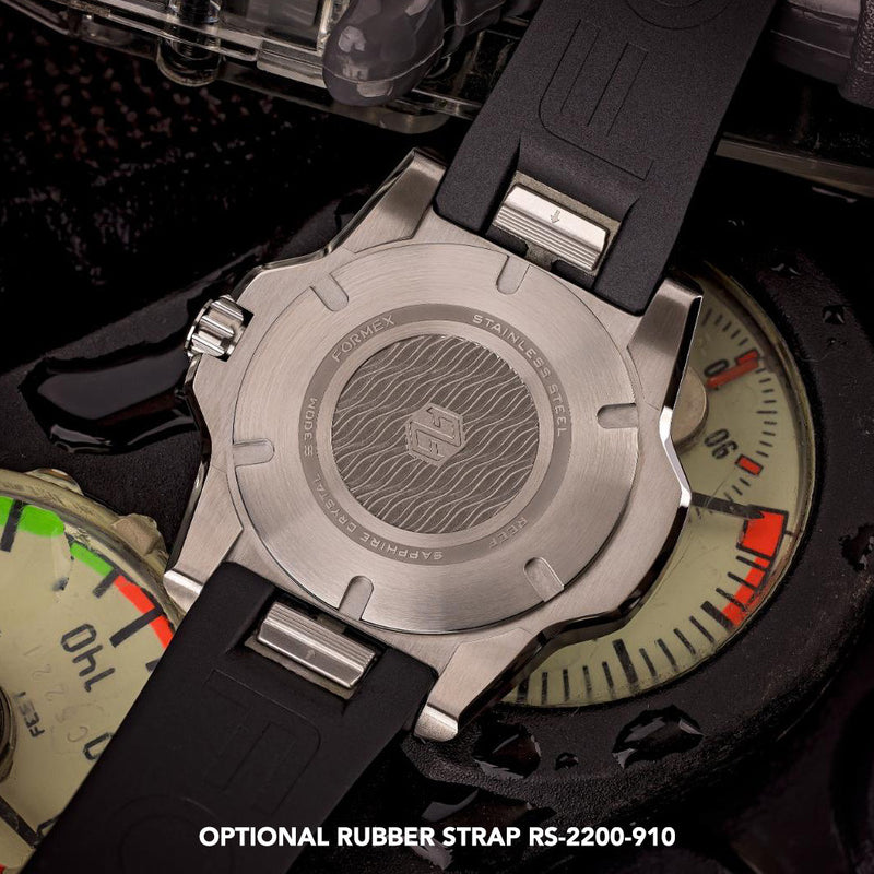 Formex REEF Swiss Automatic Chronometer Dive Watch with Brilliant White Dial #2201-1-6312-100