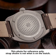 Formex Swiss Automatic Field Watch with Sage Green Dial and Velcro Strap #0660.1.6503.121 Back