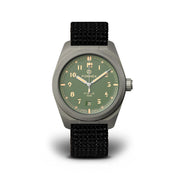 Formex Swiss Automatic Field Watch with Sage Green Dial and Velcro Strap #0660.1.6503.121