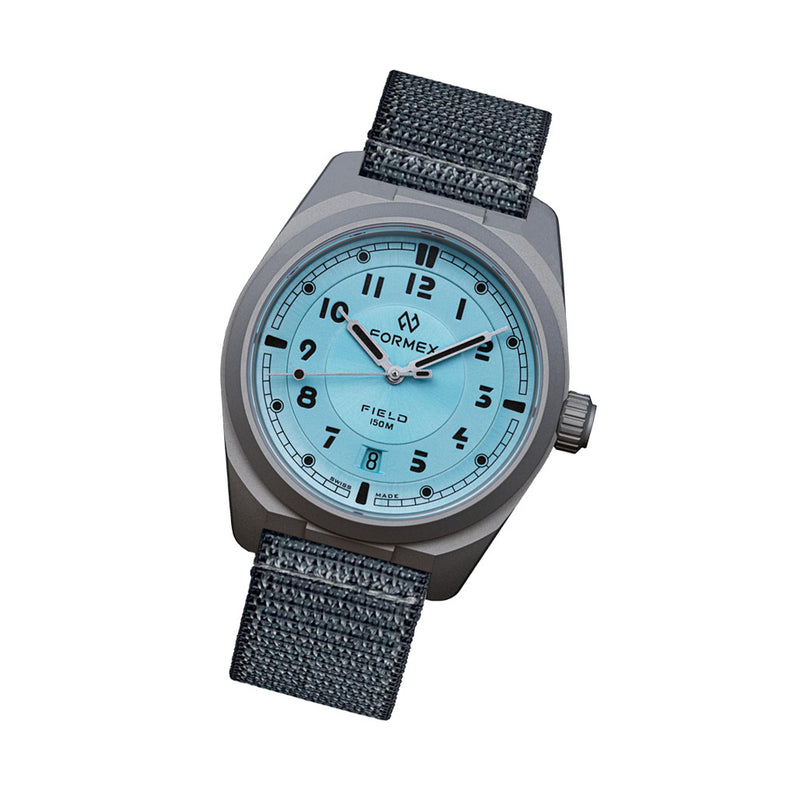 Formex Swiss Automatic Titanium Field Watch with Ice Blue Dial #0660.1.6535.844
