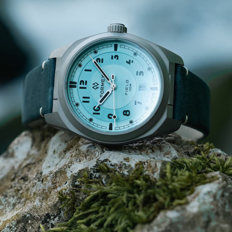 Formex Swiss Automatic Titanium Field Watch with Ice Blue Dial #0660.1.6535.844