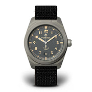 Formex Swiss Automatic Field Watch with Ash Grey Dial and Velcro Strap #0660.6543.121 Zoom