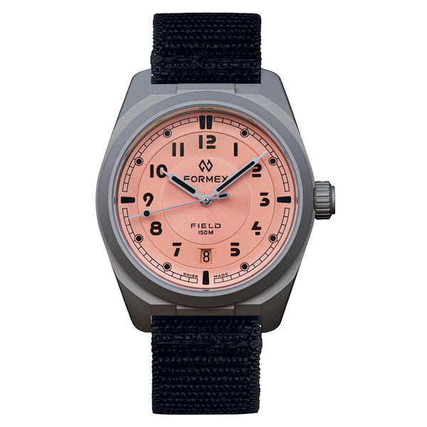 Formex Swiss Automatic Titanium Field Watch with Coho Salmon Dial #0660.1.6555.822