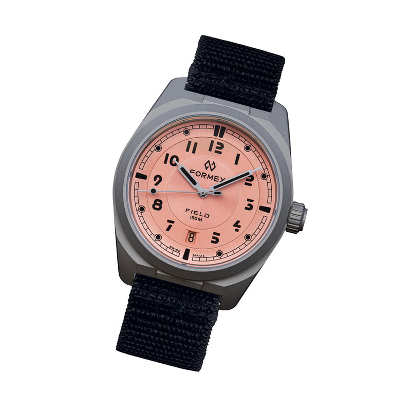 Formex Swiss Automatic Titanium Field Watch with Coho Salmon Dial #0660.1.6555.822