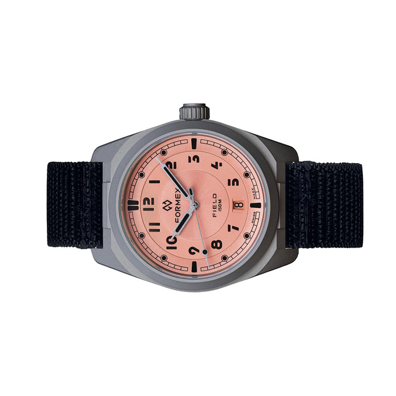 Formex Swiss Automatic Titanium Field Watch with Coho Salmon Dial #0660.1.6555.822