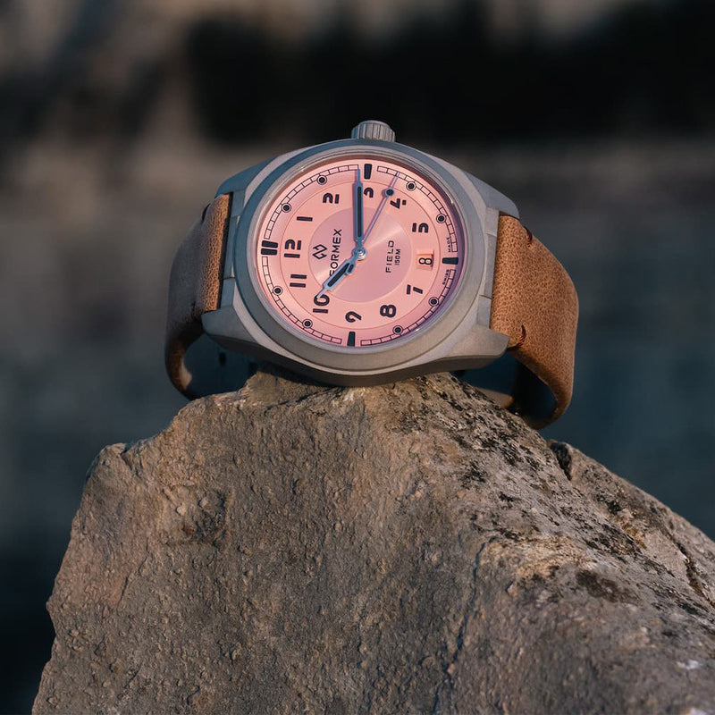 Formex Swiss Automatic Titanium Field Watch with Coho Salmon Dial #0660.1.6555.822