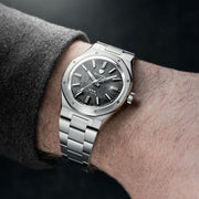 Nivada Grenchen 37mm F77 Titanium Watch with Anthracite Dial #68006A77