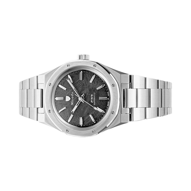 Nivada Grenchen 37mm F77 Watch with Meterorite Dial #68016A77