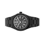 Nivada Grenchen 37mm F77 Black Watch with Meterorite Dial #68020A77