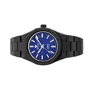 Nivada Grenchen 37mm F77 Black Watch with Lapis Lazuli Dial #68022A77