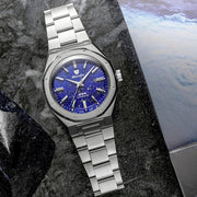 Nivada Grenchen 38mm F77 Mark 2 Watch with Lapis Lazuli Dial #68048A77