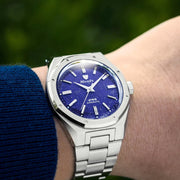 Nivada Grenchen 38mm F77 Mark 2 Watch with Lapis Lazuli Dial #68048A77