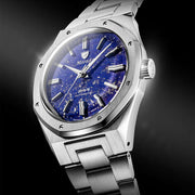 Nivada Grenchen 38mm F77 Mark 2 Watch with Lapis Lazuli Dial #68048A77