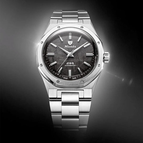 Nivada Grenchen 38mm F77 Mark 2 Watch with Meteorite Dial #68049A77