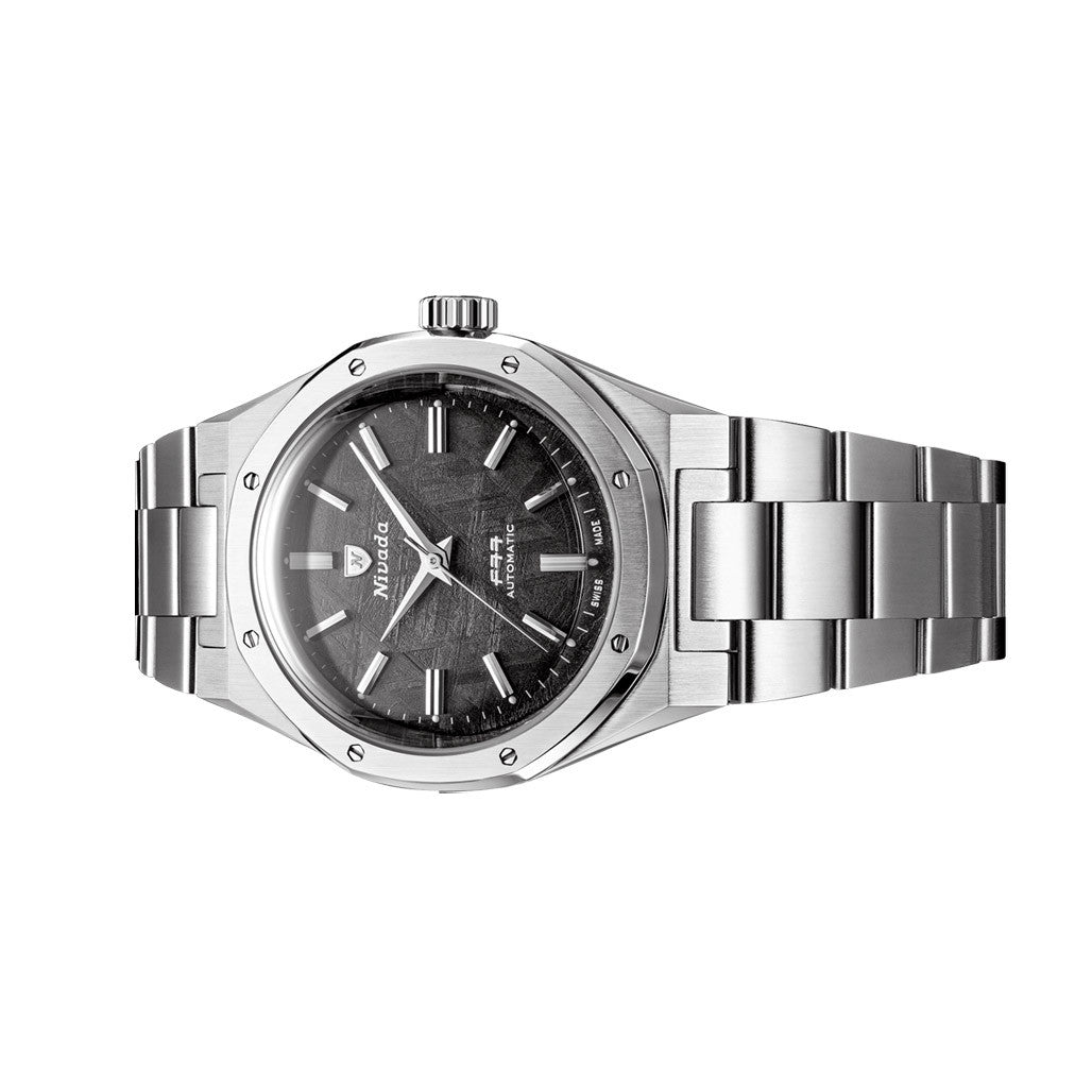 Nivada Grenchen 38mm F77 Mark 2 Watch with Meteorite Dial