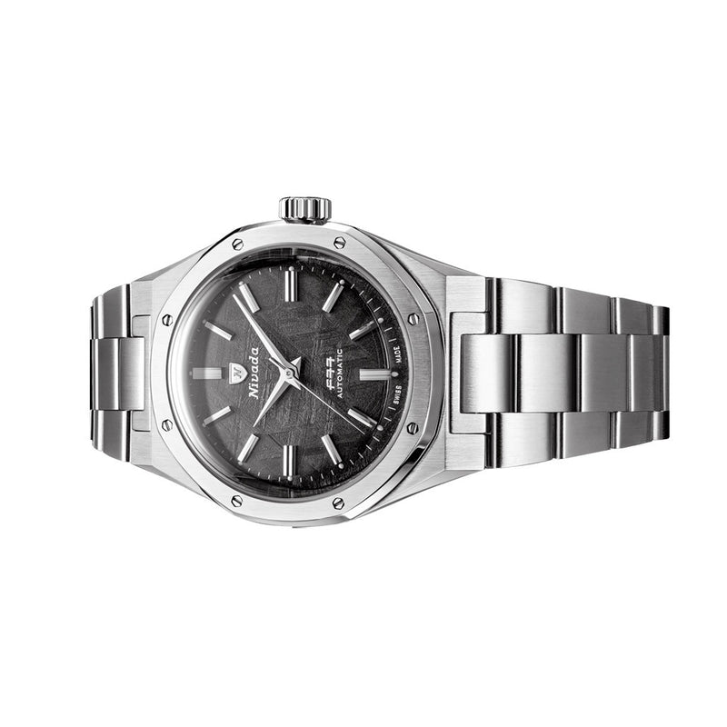 Nivada Grenchen 38mm F77 Mark 2 Watch with Meteorite Dial #68049A77