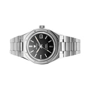 Nivada Grenchen 37mm F77 Watch with Black Tapisserie Dial#69000A77