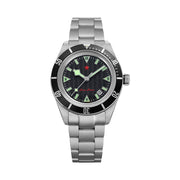Red Star SEA STAR Watch with Black Dial and Black Bezel #7074G-C