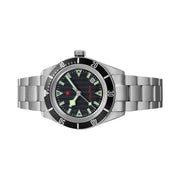 Red Star SEA STAR Watch with Black Dial and Black Bezel #7074G-C