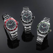 Red Star SEA STAR Watch with Black Dial and Black Bezel #7074G-C