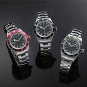 Red Star SEA STAR Watch with Black Dial and Red Bezel #7074G-D