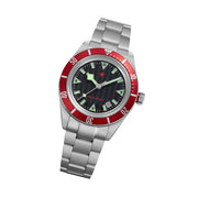 Red Star SEA STAR Watch with Black Dial and Red Bezel #7074G-D