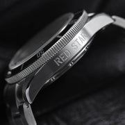 Red Star SEA STAR Watch with Black Dial and Green Bezel #7074G-E