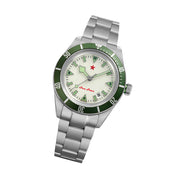 Red Star SEA STAR Watch with Full Lume Dial and Green Bezel #7074G-H