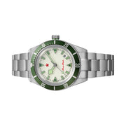 Red Star SEA STAR Watch with Full Lume Dial and Green Bezel #7074G-H