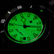 Red Star SEA STAR Watch with Full Lume Dial and Red Bezel #7074G-G